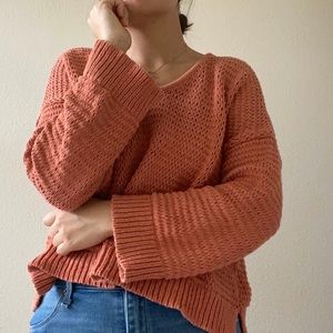 Salmon Knit Sweater